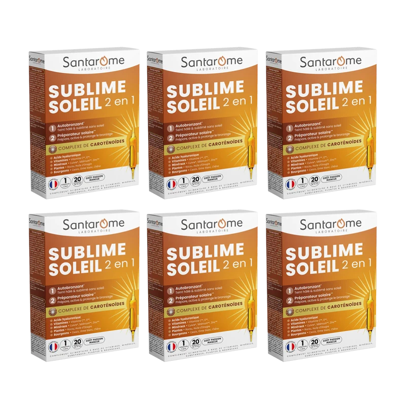 Sublime Soleil 2 en 1 - Autobronzant et Préparateur Solaire - 30 gélules