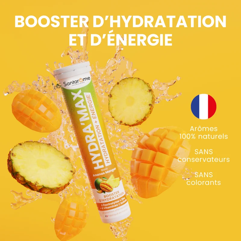 HYDRA'MAX Mangue Ananas - 20 pastilles hydratation