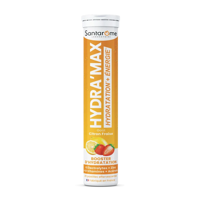 HYDRA'MAX Citron Fraise - 20 pastilles hydratation