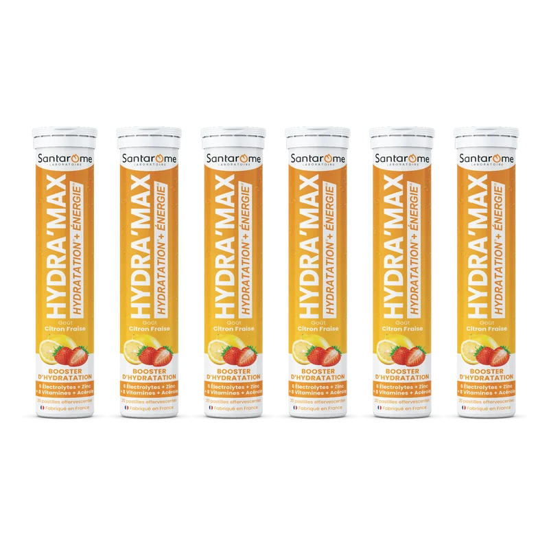HYDRA'MAX Citron Fraise - 20 pastilles hydratation