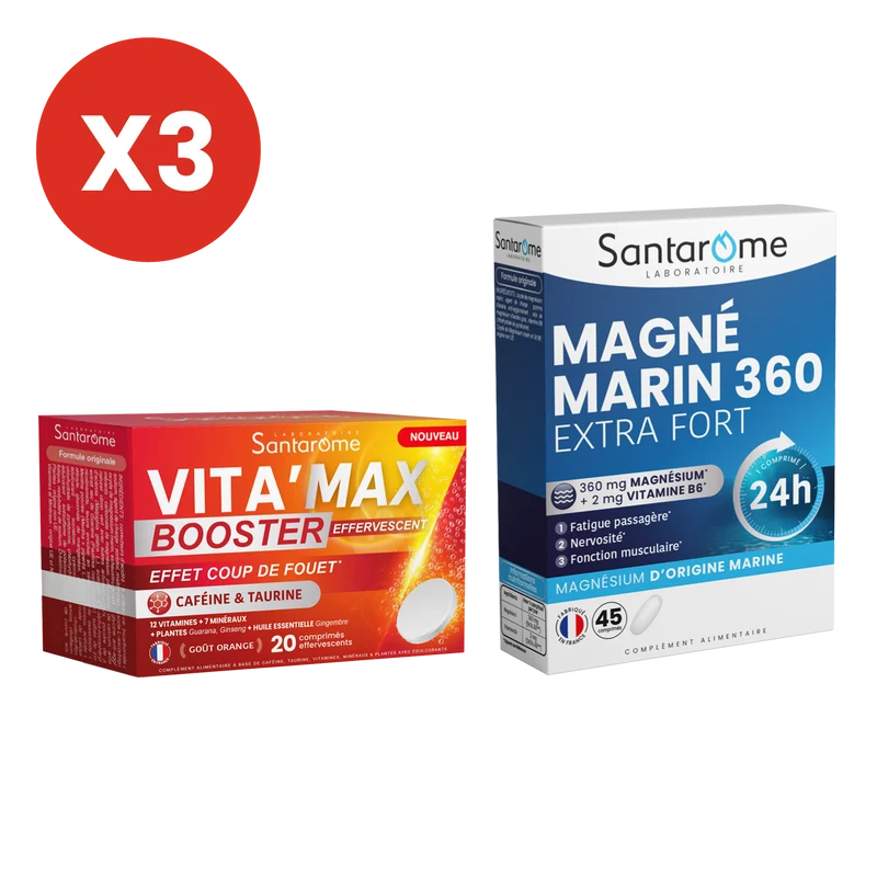 Pack Magnésium & Booster d’énergie