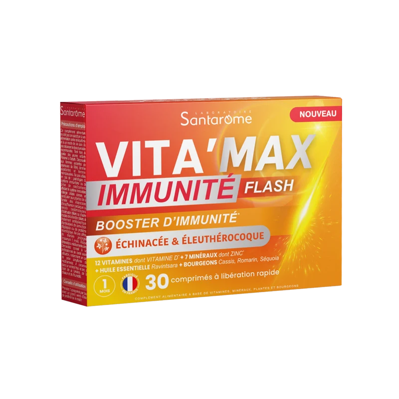 Vita'Max Immunité Flash - 30 comprimés à libération rapide