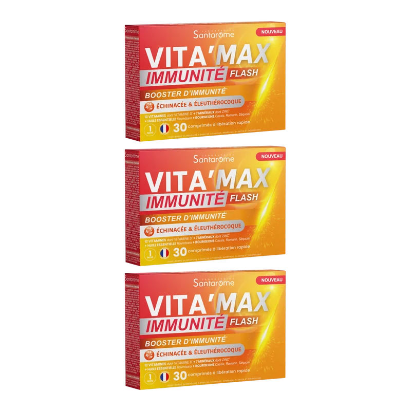 Vita'Max Immunité Flash - 30 comprimés à libération rapide