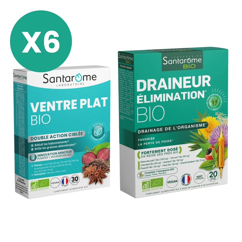 Pack Minceur - Draineur Élimination / Ventre plat