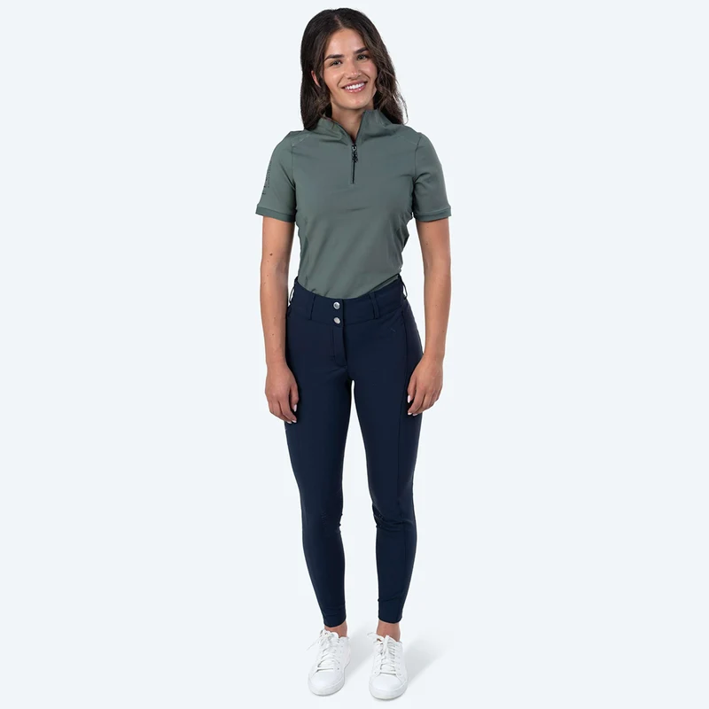 Elvera Equestrian Pantalon d'Équitation Dual Core Pro Half Seat Salute