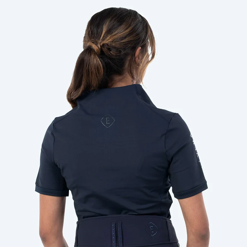 Elvera Equestrian T-shirt Randonnée EEVexa Courte Manche Marin