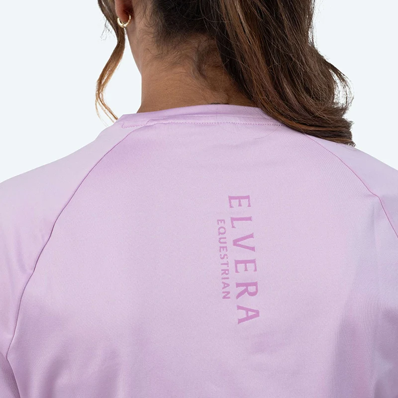 Elvera Equestrian T-shirt de performance EELunara Lila Purple