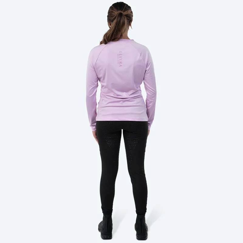 Elvera Equestrian T-shirt de performance EELunara Lila Purple