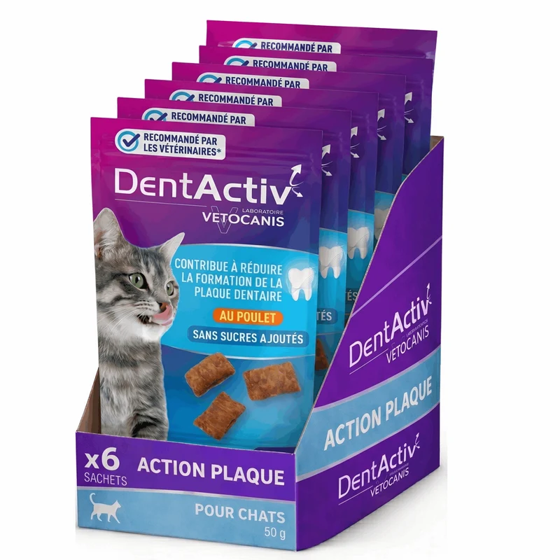 DentActiv Action Friandises Dentaires pour Chat