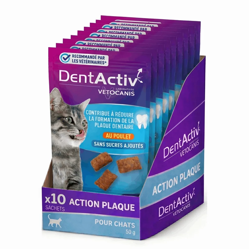 DentActiv Action Friandises Dentaires pour Chat
