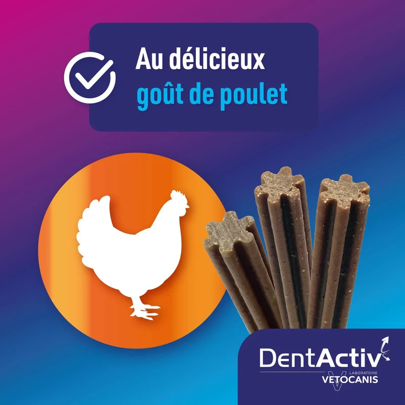 DentActiv Action 7 Sticks Dentaire Petit Chien