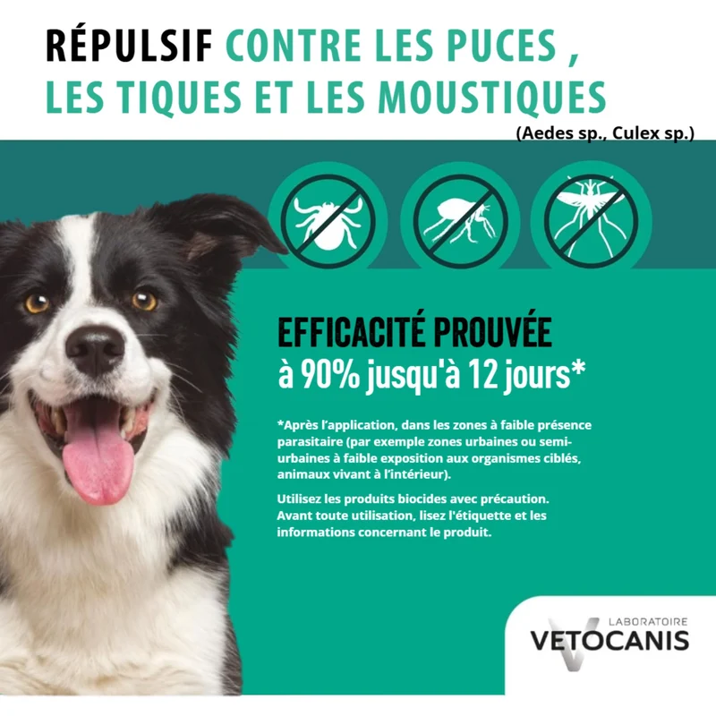 Spray Antiparasitaire Répulsif pour Chien 500ml