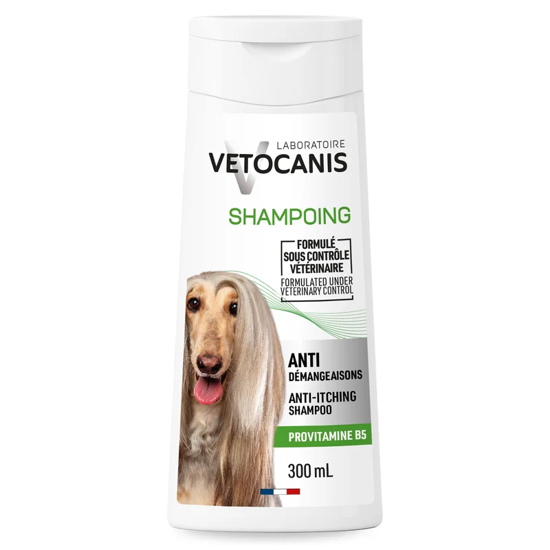 Shampoing Professionnel Anti-Démangeaisons pour Chien. 300ml