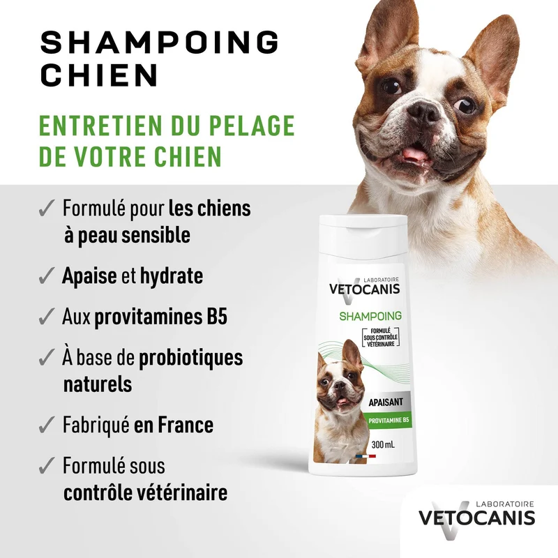 Shampoing Professionnel Hypo-Allergénique pour Chien. 300ml