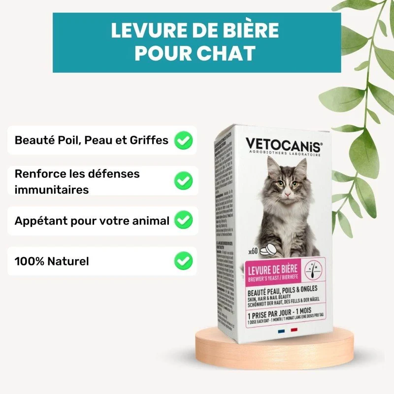Levure de Bière pour Chat - complément alimentaire