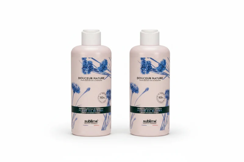 SUBLIMO - Douceur Nature - DUO Shampooing Douceur & Hydratation Fleur de Bleuet - 250 ml