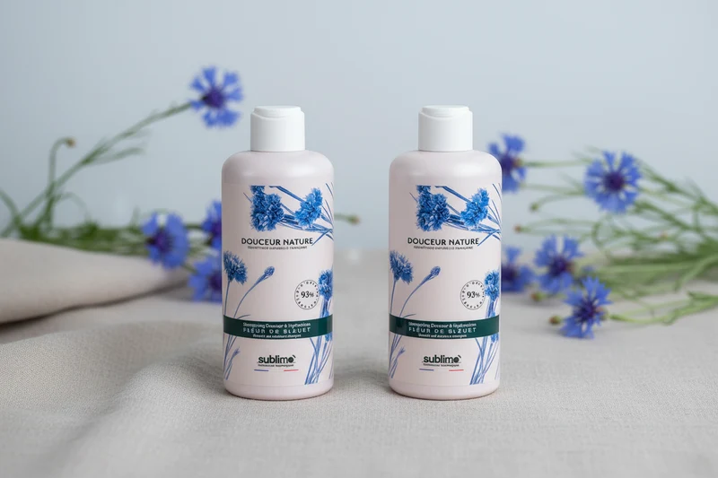 SUBLIMO - Douceur Nature - DUO Shampooing Douceur & Hydratation Fleur de Bleuet - 250 ml