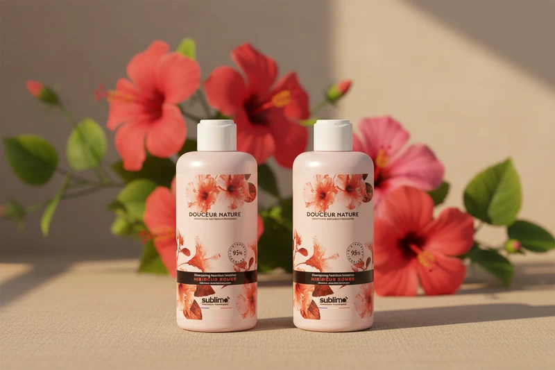 SUBLIMO - Douceur Nature - DUO Shampoing Nutrition Intensive Hibiscus Rouge - 250 ml