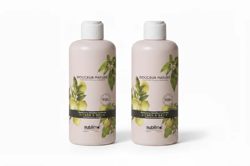 SUBLIMO - Douceur Nature - DUO Shampoing Détoxifiant Equilibrant citron & ortie - 250 ml