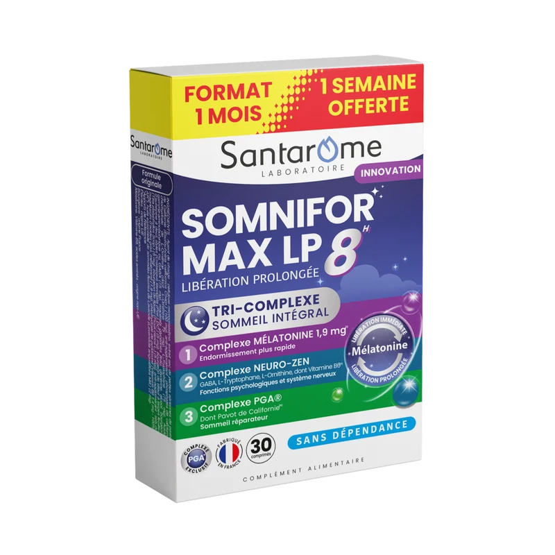 Somnifor Max LP 8h - 30 comprimés sommeil