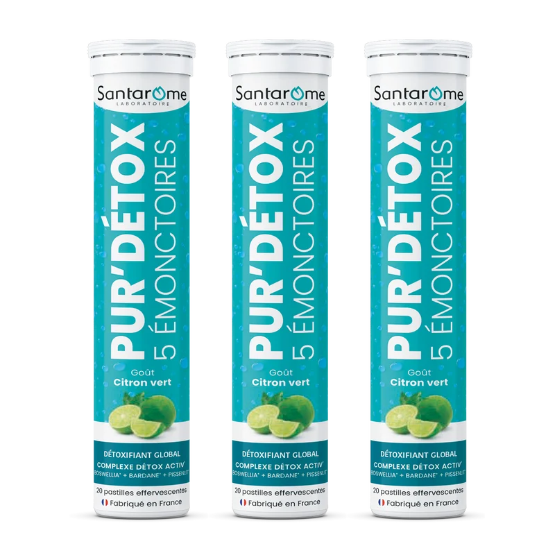 Pur'Détox 5 Émonctoires - 20 Pastilles effervescentes