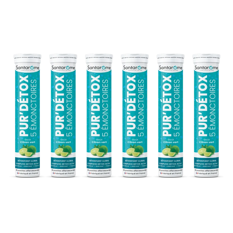 Pur'Détox 5 Émonctoires - 20 Pastilles effervescentes