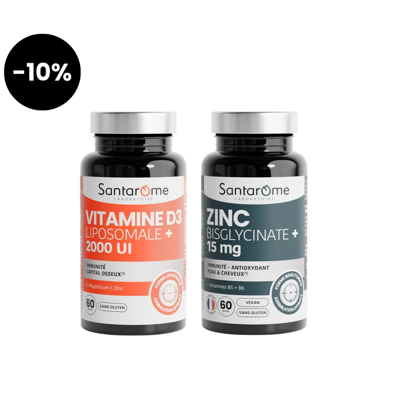 Pack Vitamine D3 et Zinc
