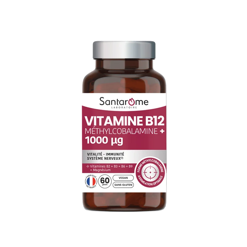 Vitamine B12 Méthylcobalamine + 1000 µg - 60 gélules