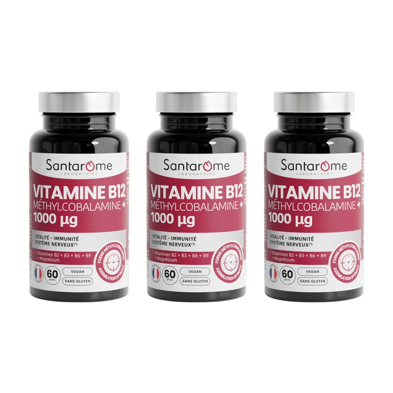 Vitamine B12 Méthylcobalamine + 1000 µg - 60 gélules
