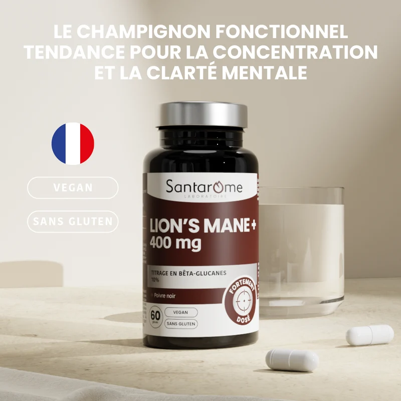 Lion's Mane + 400 mg - 60 gélules
