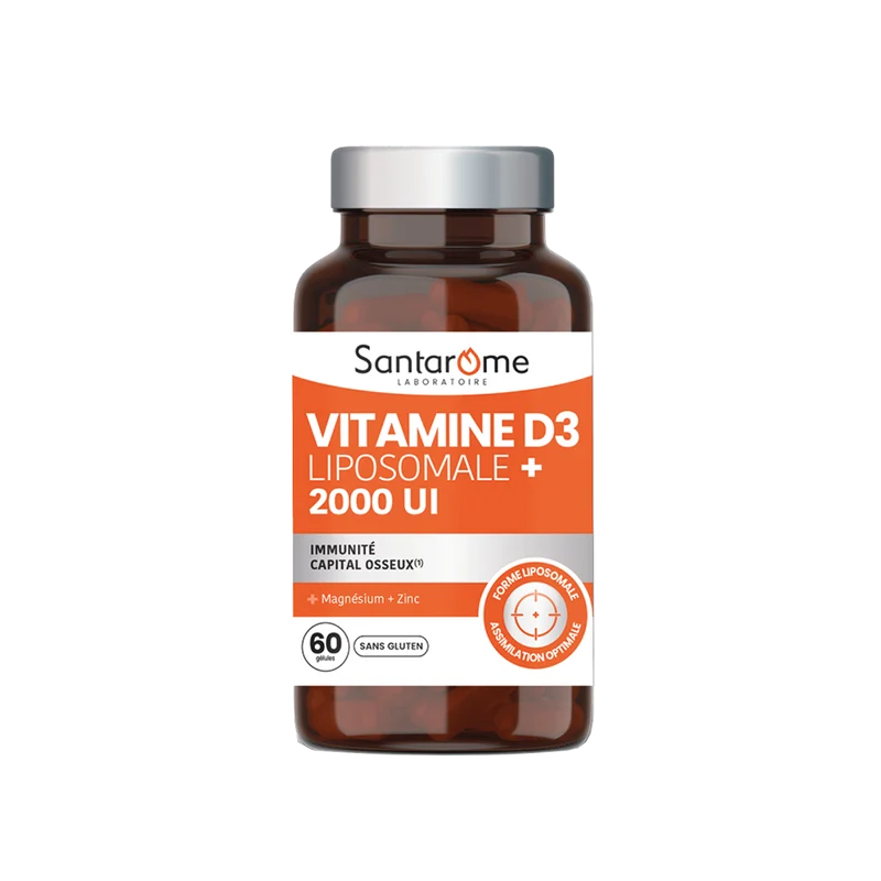 Vitamine D3 Liposomale + 2000 UI - 60 gélules