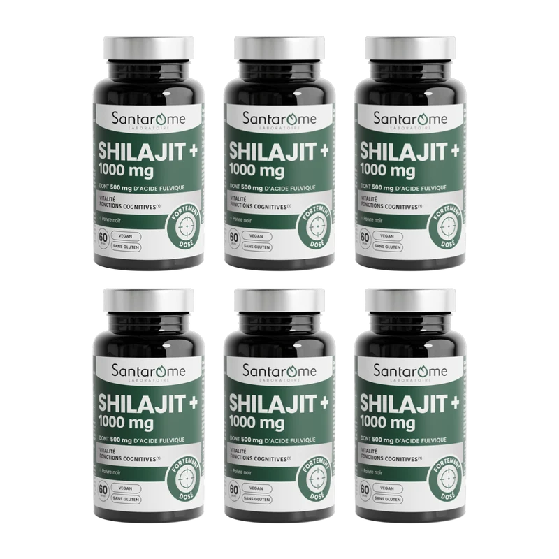 Shilajit + 1000 mg - 60 gélules