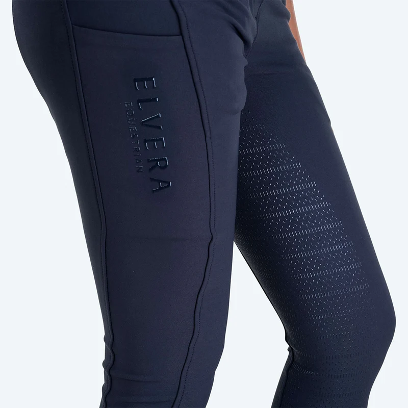 Elvera Equestrian Pantalon d'Équitation Performance Bling Kings Navy