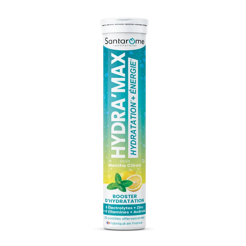 HYDRA'MAX Menthe Citron - 20 pastilles hydratation