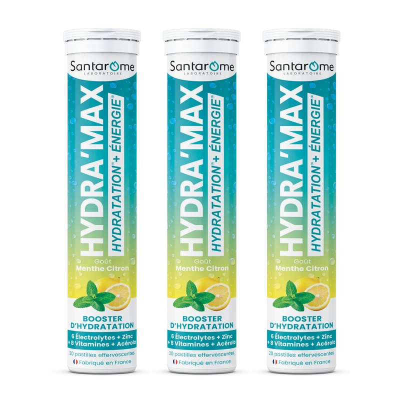 HYDRA'MAX Menthe Citron - 20 pastilles hydratation