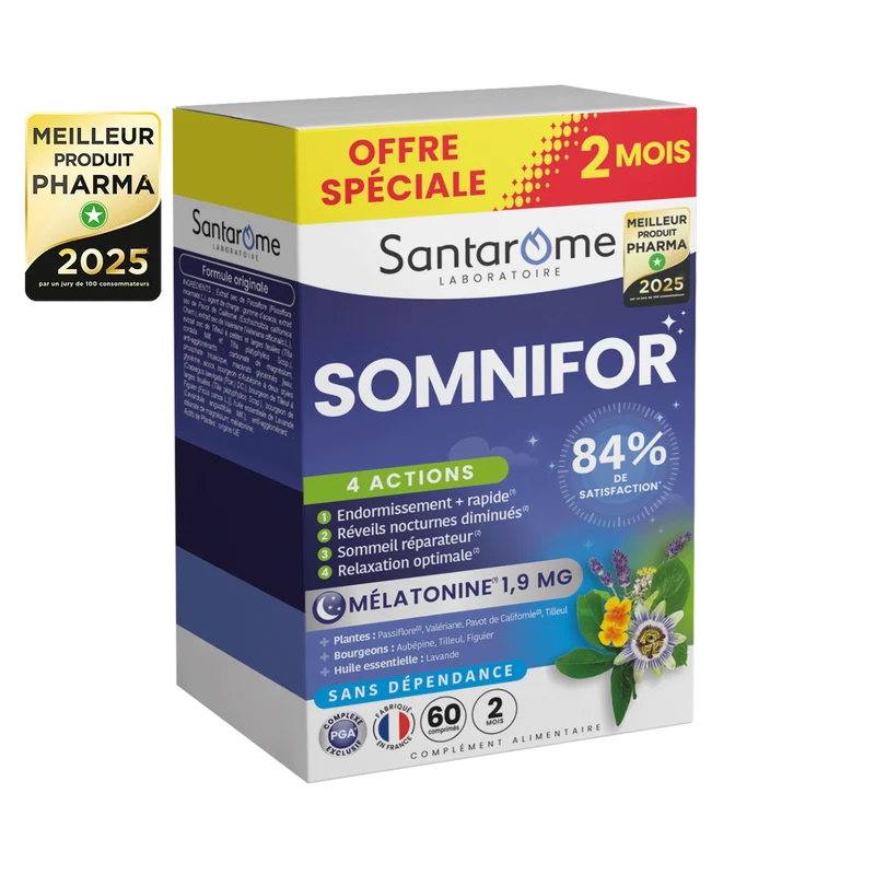 Somnifor 4 Actions - 60 comprimés sommeil
