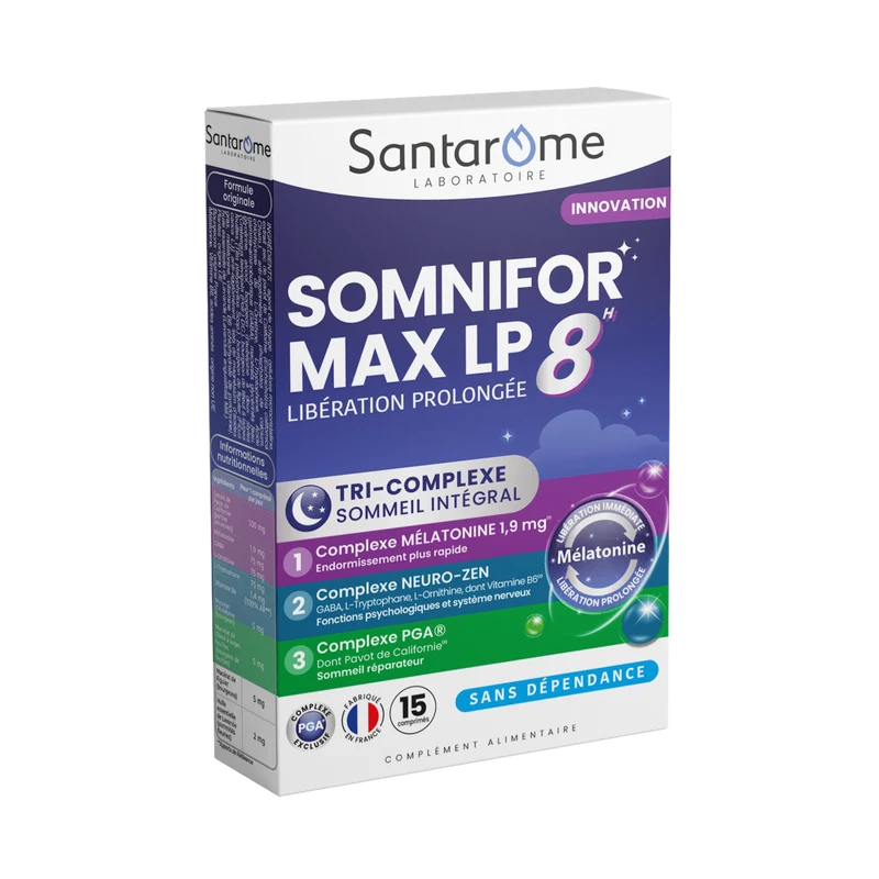 Somnifor Max LP 8h - 15 comprimés sommeil