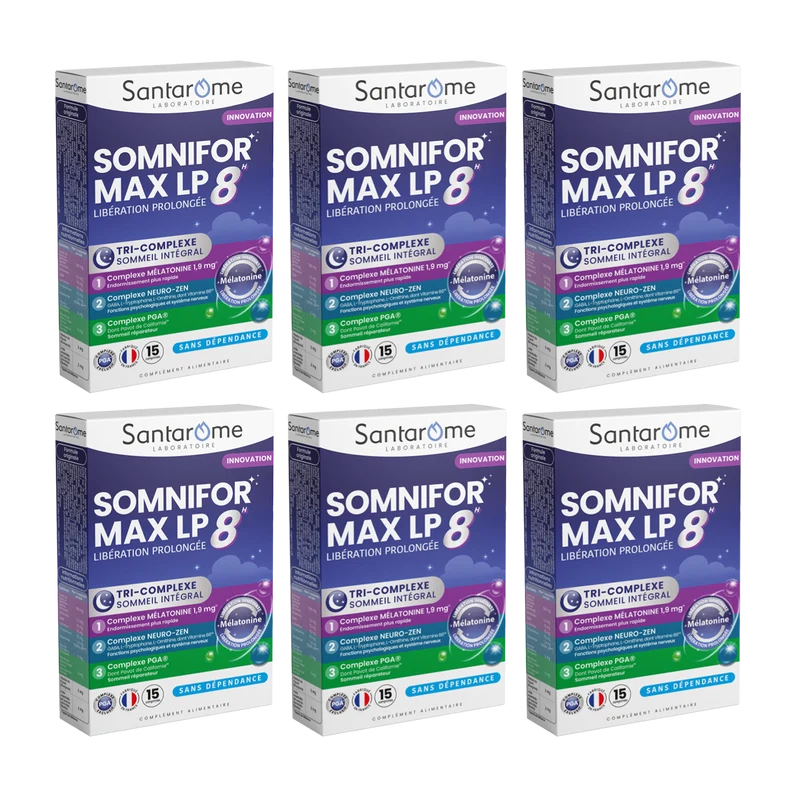 Somnifor Max LP 8h - 15 comprimés sommeil