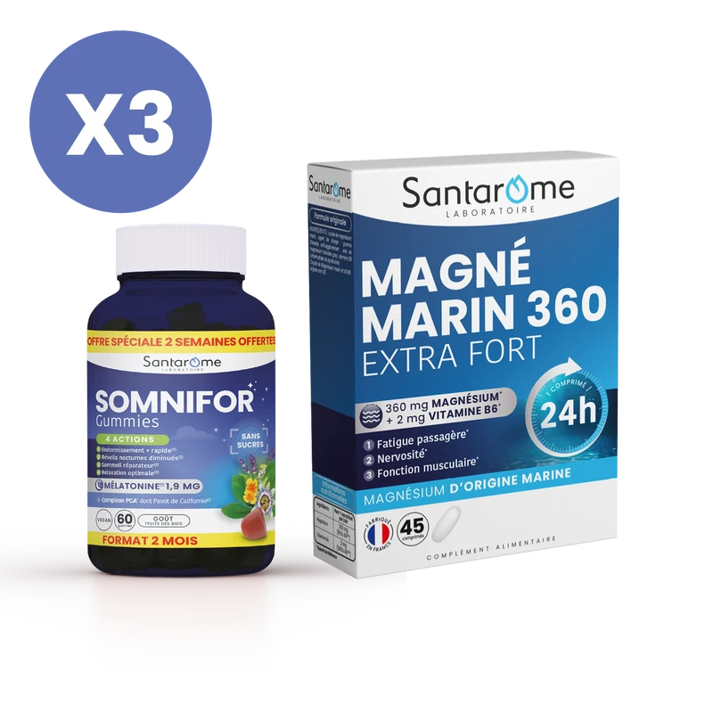 Pack gummies mélatonine & magnésium