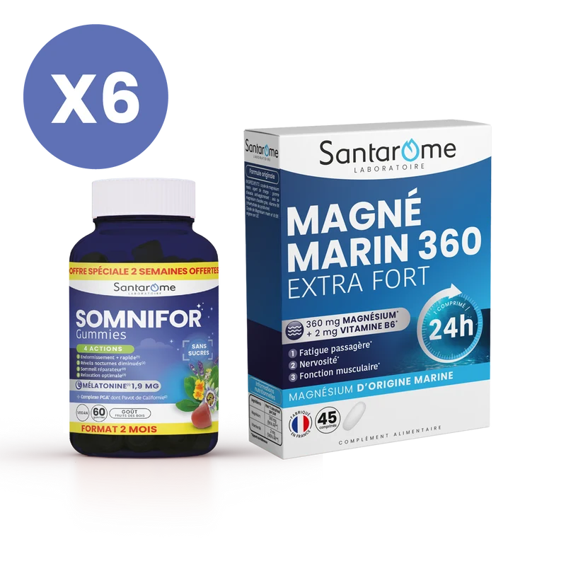 Pack gummies mélatonine & magnésium