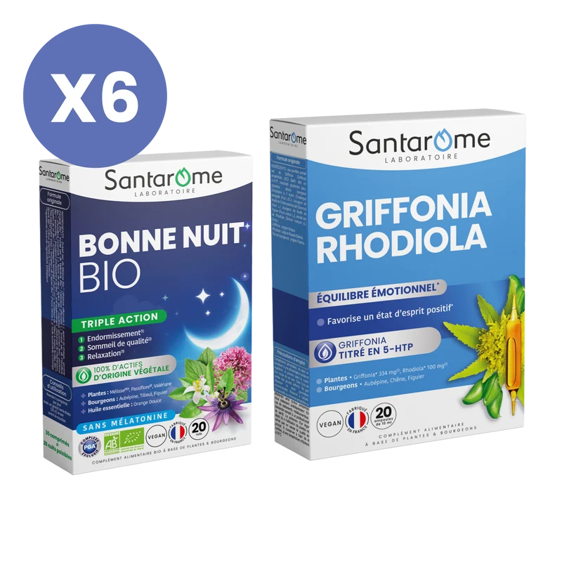 Pack Humeur & Sommeil – Sans mélatonine