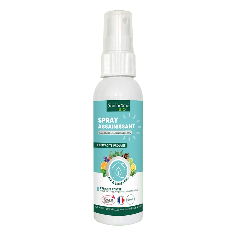 Spray Assainissant aux huiles essentielles Bio - 100 ml