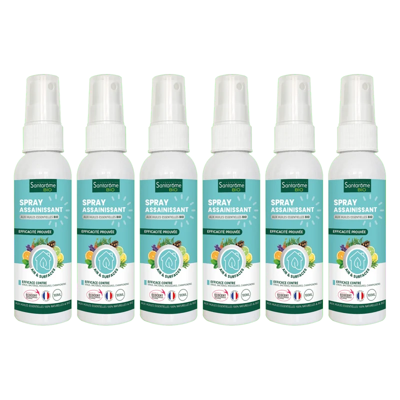 Spray Assainissant aux huiles essentielles Bio - 100 ml
