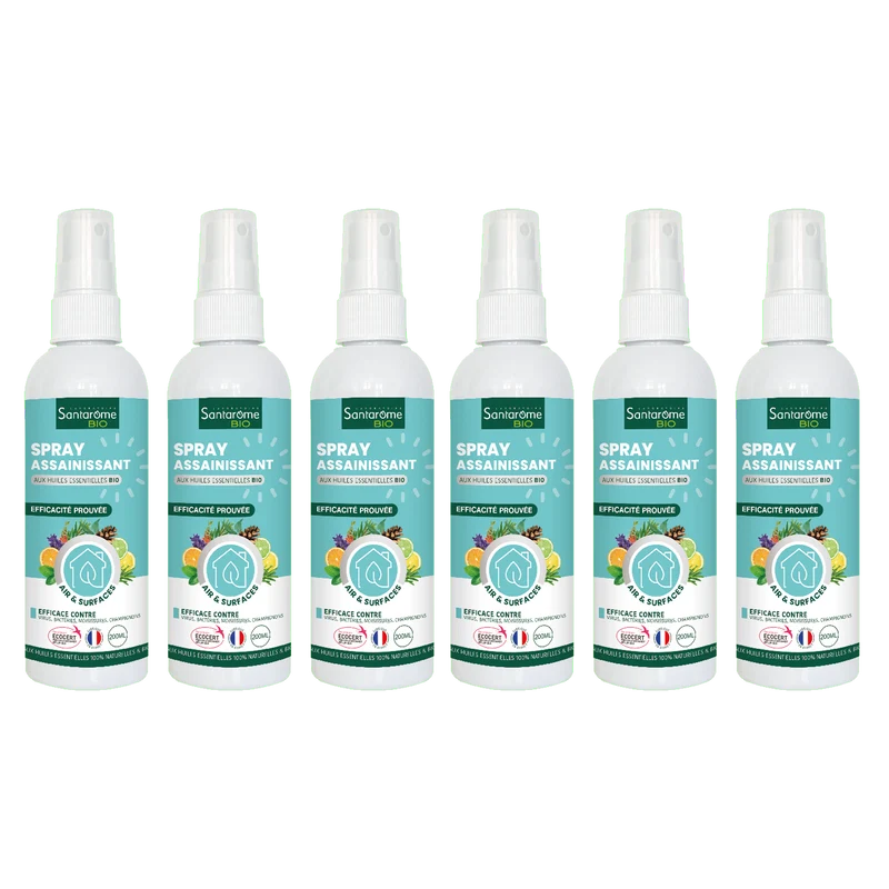 Spray Assainissant aux huiles essentielles Bio - 200 ml