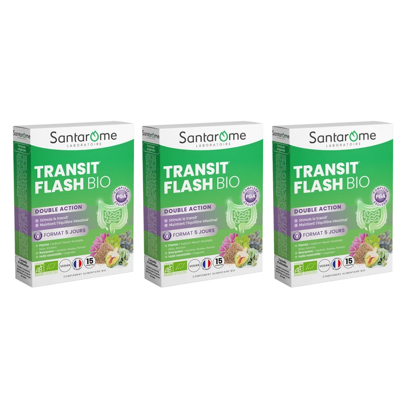 Transit Flash Bio - 15 comprimés