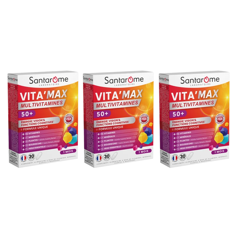 Multivitamines Vita'Max Sénior - 30 comprimés