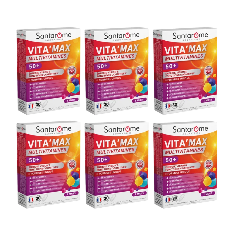 Multivitamines Vita'Max Sénior - 30 comprimés