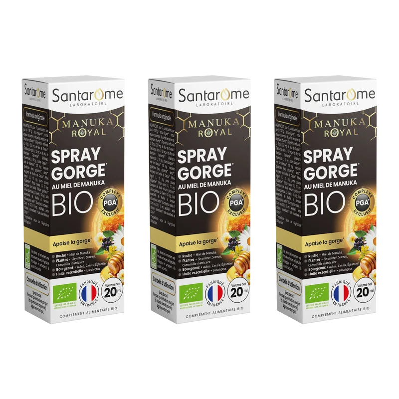 Spray Gorge au Miel de Manuka Bio