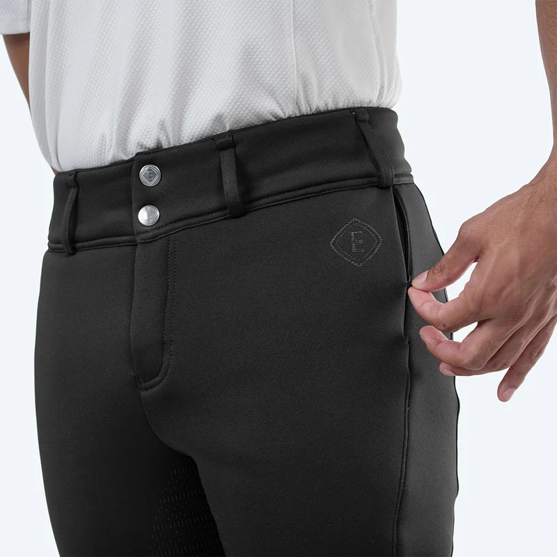 Elvera Equestrian Pantalon d'Équitation Teddy Winter Pro Hommes Noir