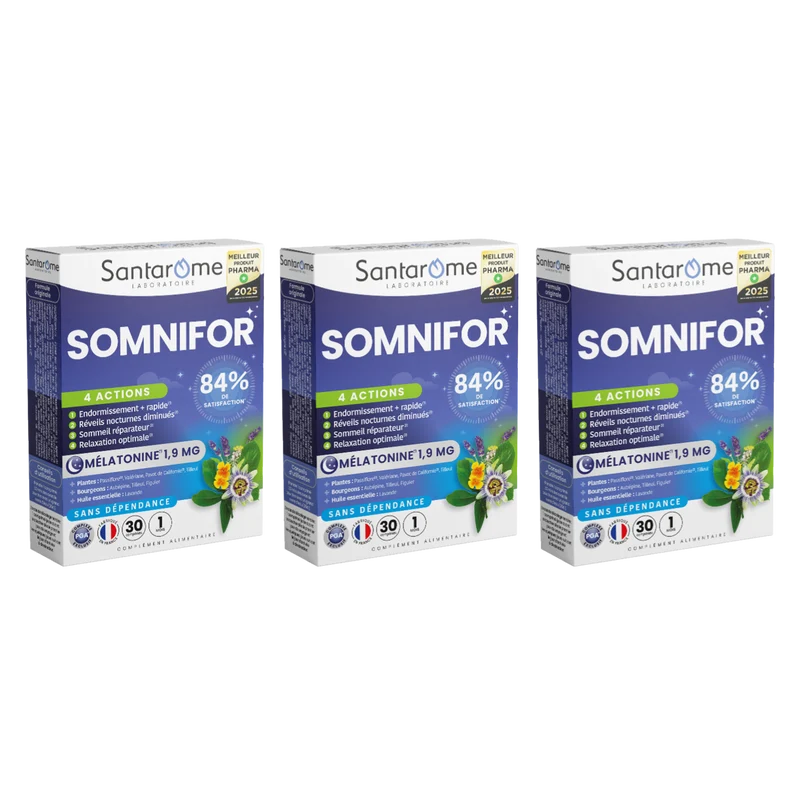 Somnifor 4 ACTIONS - 30 comprimés sommeil
